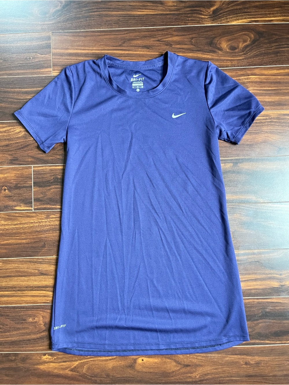 Nike Girl’s Purple Dri-FIT Crew Neck T-shirt Dress, XL, EUC